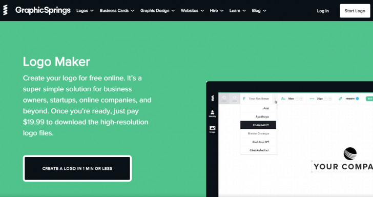 GraphicSpring, serviço de criação de logos