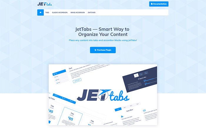 Plugin para Elementor JetTabs