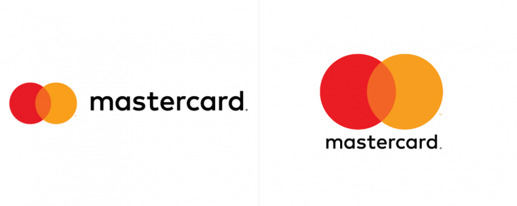 Logotipo da Mastercard no formato horizontal e vertical
