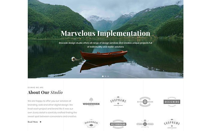 Template Elementor para estúdios de design