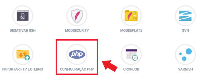 Alteração da versão do PHP no painel da KingHost