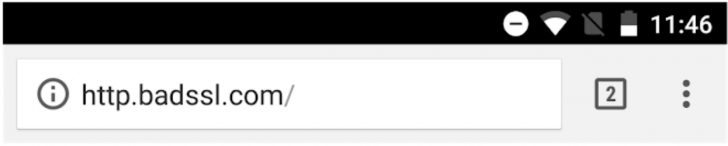 Nos celulares, como o espaço é reduzido, apenas o ícone (i) será exibido