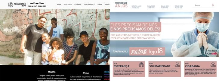 O Instituto Resgatando Vidas e a iniciativa Protegendo Anjos são apoiadas pela Locaweb