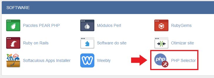 Localização do PHP no cPanel da HostGator