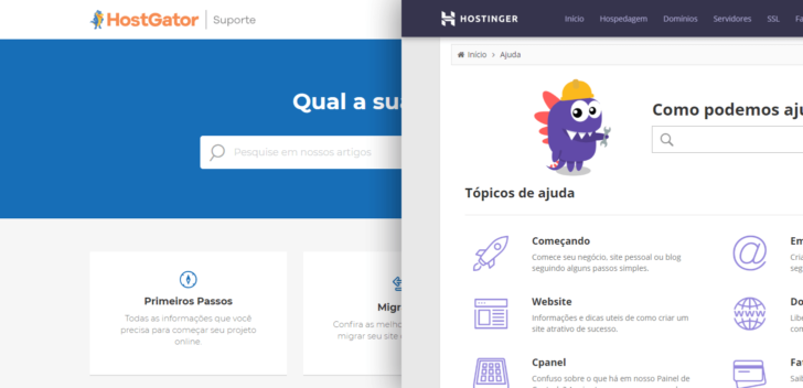 Central de suporte das empresas