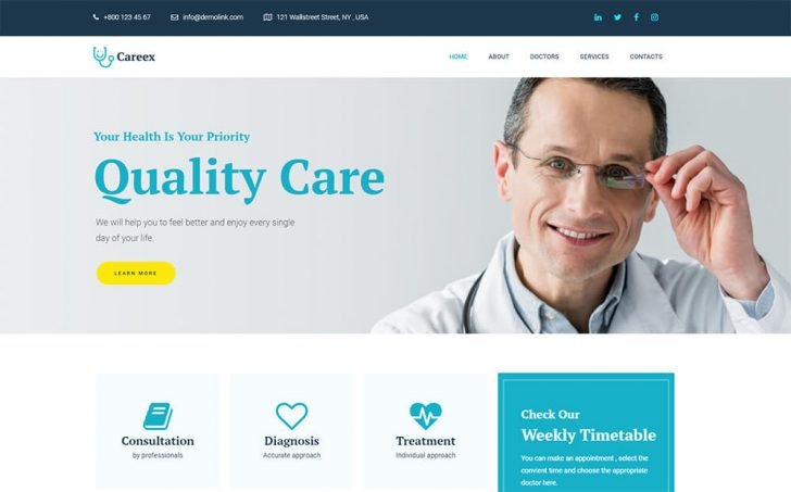 Tema para WordPress Careex