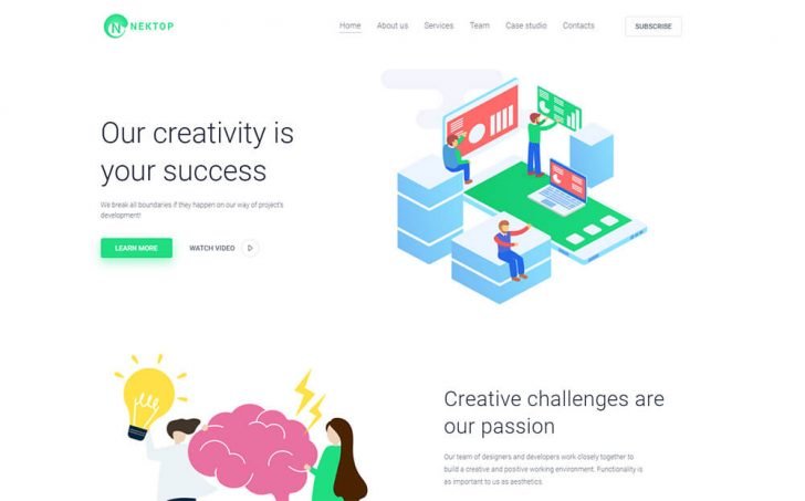 tema wordpress nektop